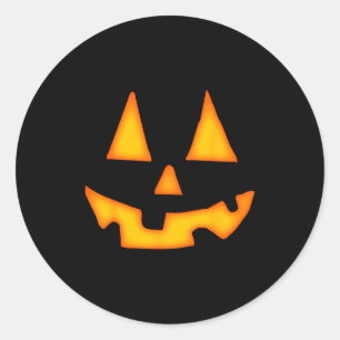 Sticker Rond Citrouille Halloween Pour Hommes Femmes Jack O Lan