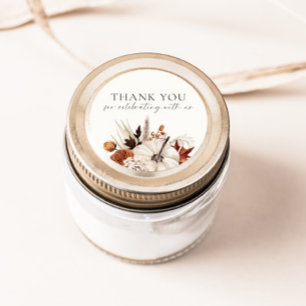 Sticker Rond Citrouille Neutre Coup de Foudre