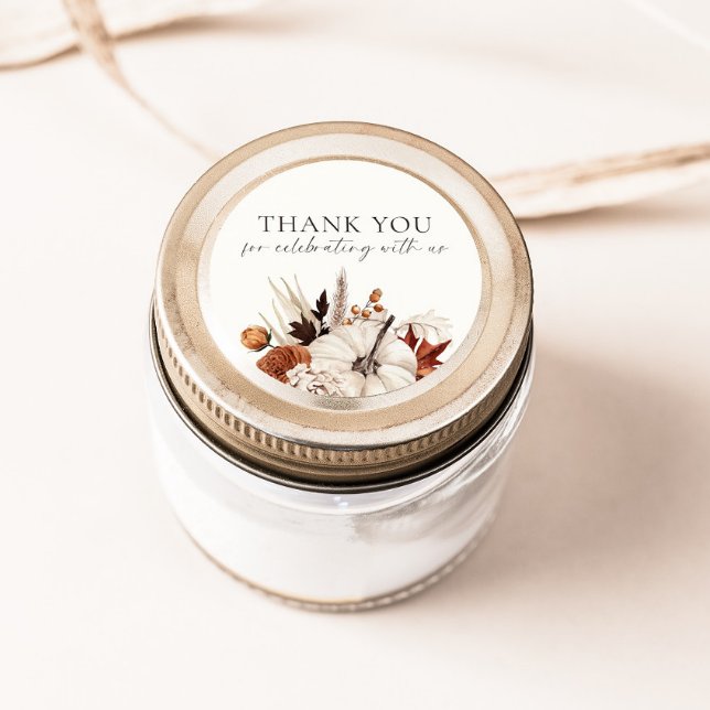 Sticker Rond Citrouille Neutre Coup de Foudre (Créateur téléchargé)