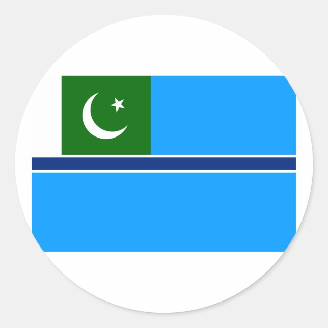 Sticker Rond Civil Air Ensign Pakistan, Pakistan (Devant)