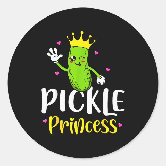 Sticker Rond Ckle Princess Funny Ckle Cuber Girl  (Devant)