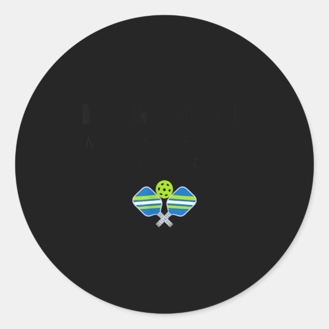 Sticker Rond Ckleball Art For Men Women Ckle Ball Lover  (Devant)