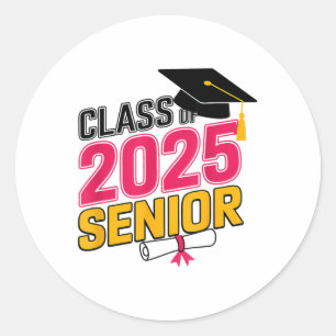 Sticker Rond Cl De 2025 Diplôme Supérieur _1