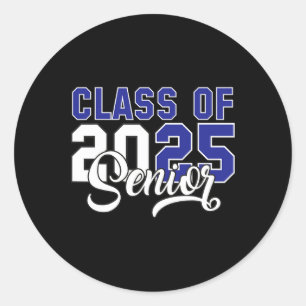 Sticker Rond Cl De 2025 Senior 2025 Graduation 25 Ck À L'École