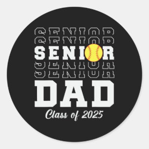 Sticker Rond Cl De 2025 Softll Papa Diplômé Supérieur M