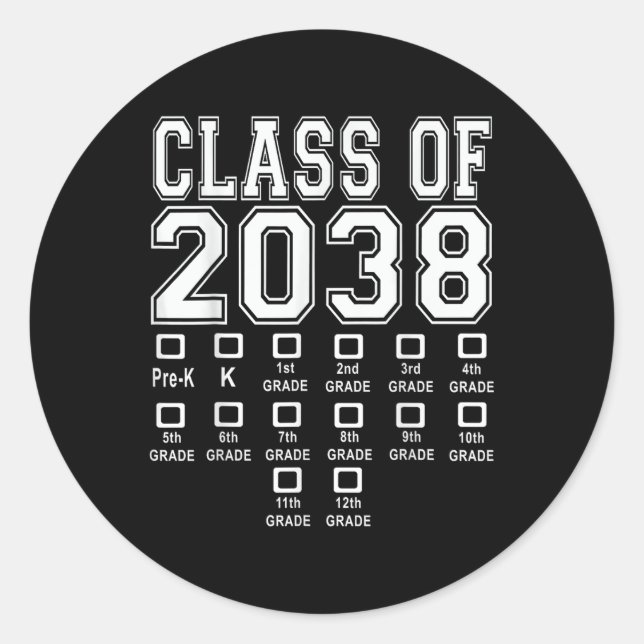 Sticker Rond Cl De 2038 Croissance Avec Moi Chemise (Devant)