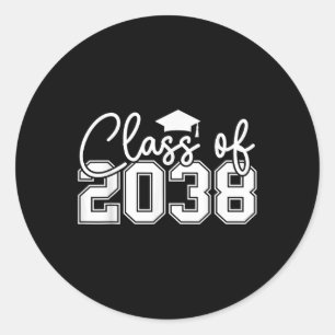 Sticker Rond Cl De 2038 Grow With Me Funny Kindergarten Retour