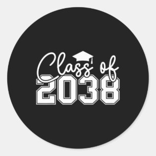 Sticker Rond Cl De 2038 Grow With Me Funny Kindergarten Retour 