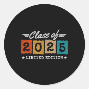 Sticker Rond Cl Of 2025 - 2025 Graduate - Cl Of 2025 Graduation