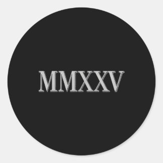 Sticker Rond Cl Of 2025 Mmxxv Graduation Shirts Pour Lui Sen