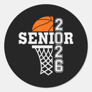 Sticker Rond Cl Of 2026 Basketball Senior 26 Joueur Team Gradua