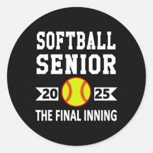 Sticker Rond Cl Senior De 2025 Softll Senior Night Graduation P