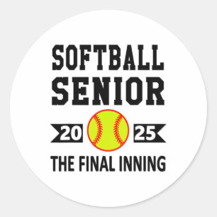 Sticker Rond Cl Senior De 2025 Softll Senior Night Graduation P