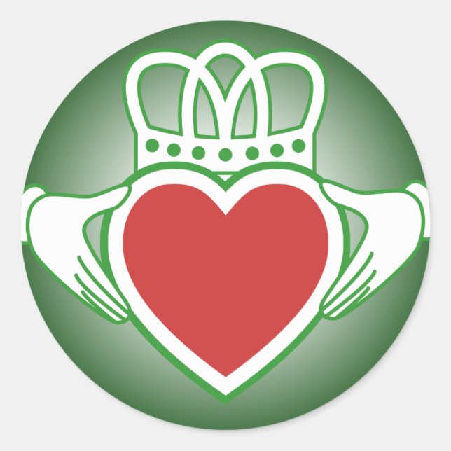 Sticker Rond Claddagh (Devant)