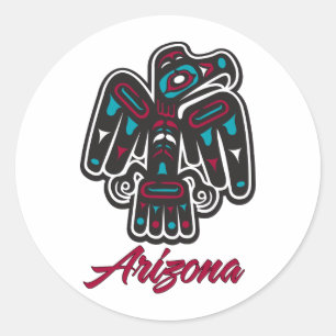 Sticker Rond Clan AZ Thunderbird