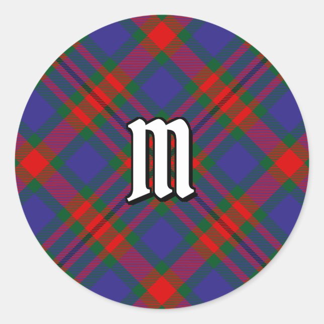 Sticker Rond Clan Carnegie Tartan (Devant)