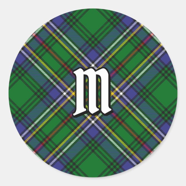 Sticker Rond Clan Cockburn Tartan (Devant)