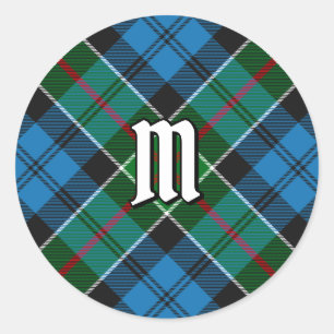 Sticker Rond Clan Colquhoun Tartan
