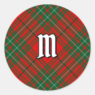 Sticker Rond Clan Cumming Tartan