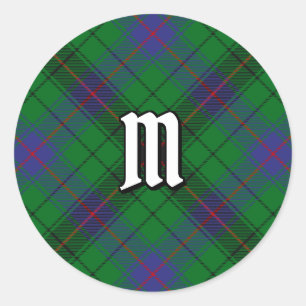Sticker Rond Clan Davidson Tartan