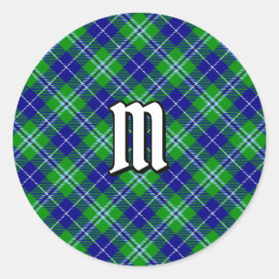 Sticker Rond Clan Douglas Tartan