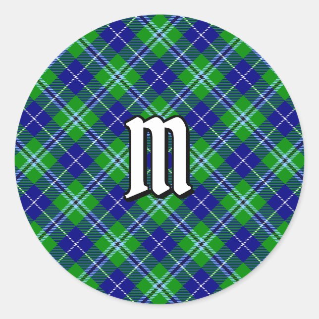Sticker Rond Clan Douglas Tartan (Devant)