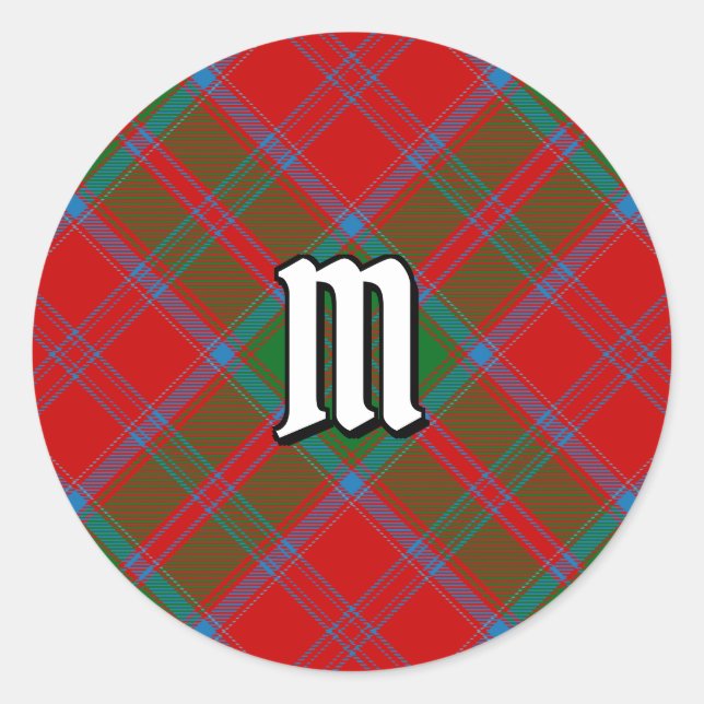 Sticker Rond Clan Drummond Tartan (Devant)