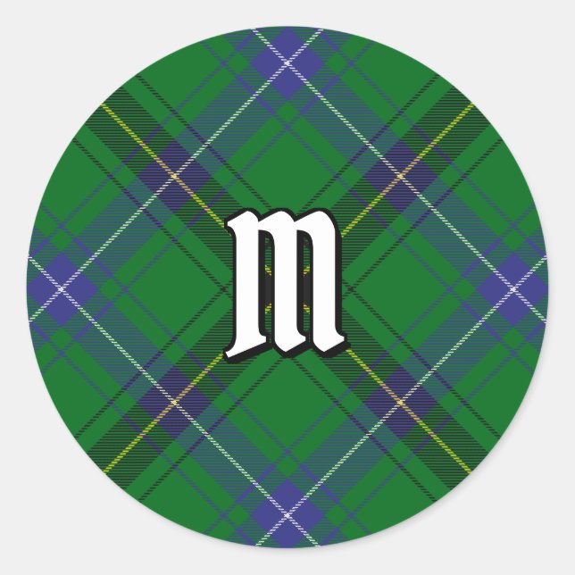 Sticker Rond Clan Henderson Tartan (Devant)