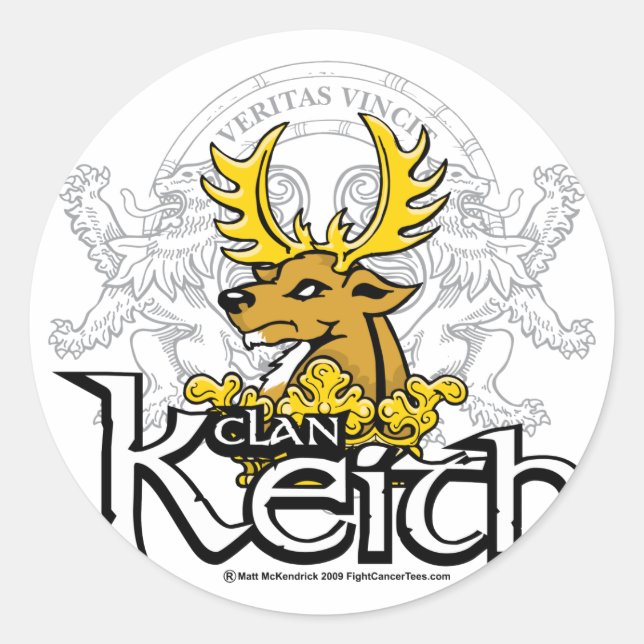 Sticker Rond Clan Keith (Devant)