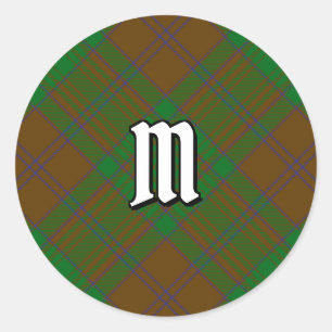 Sticker Rond Clan MacAlister de Glenbarr Hunting Tartan