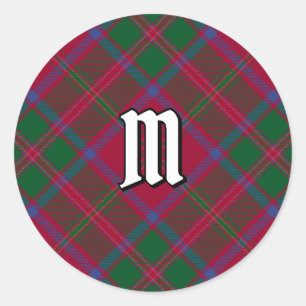 Sticker Rond Clan MacDougall Tartan