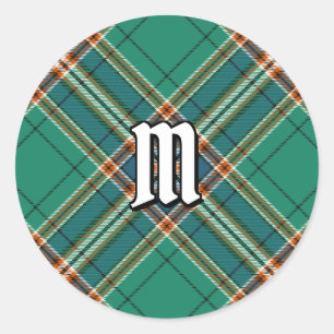 Sticker Rond Clan MacFarlane Tartan de chasse antique