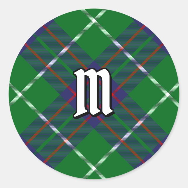 Sticker Rond Clan MacIntyre Tartan de chasse (Devant)
