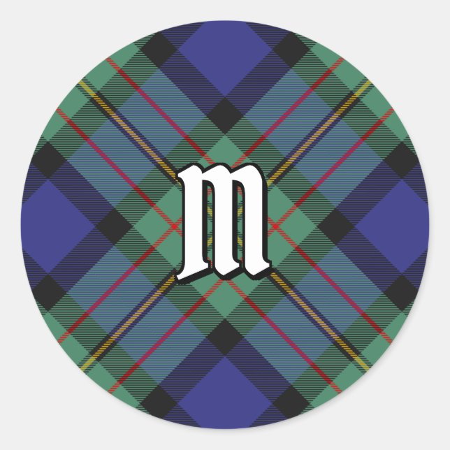 Sticker Rond Clan MacLaren Tartan (Devant)