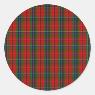 Sticker Rond Clan MacLean De Duart Tartan