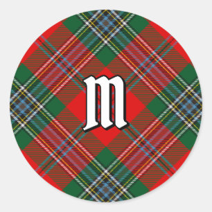 Sticker Rond Clan MacLean Tartan