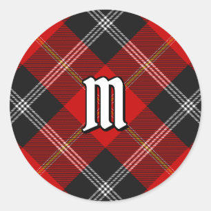 Sticker Rond Clan Marjoribanks Tartan