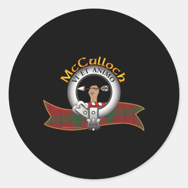 Sticker Rond Clan Mcculloch (Devant)