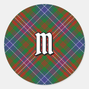 Sticker Rond Clan Wilson Modern Tartan