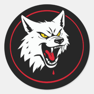 Sticker Rond Clan Wolf Dragoons clan de la technologie de comba