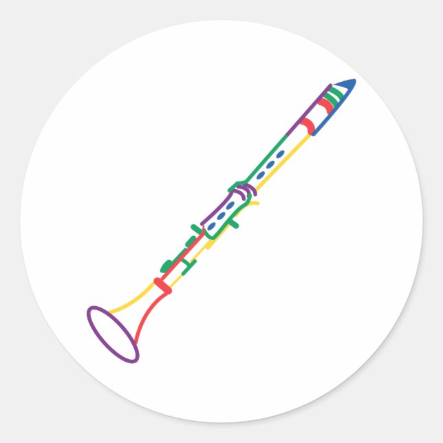 Sticker Rond Clarinet (Devant)