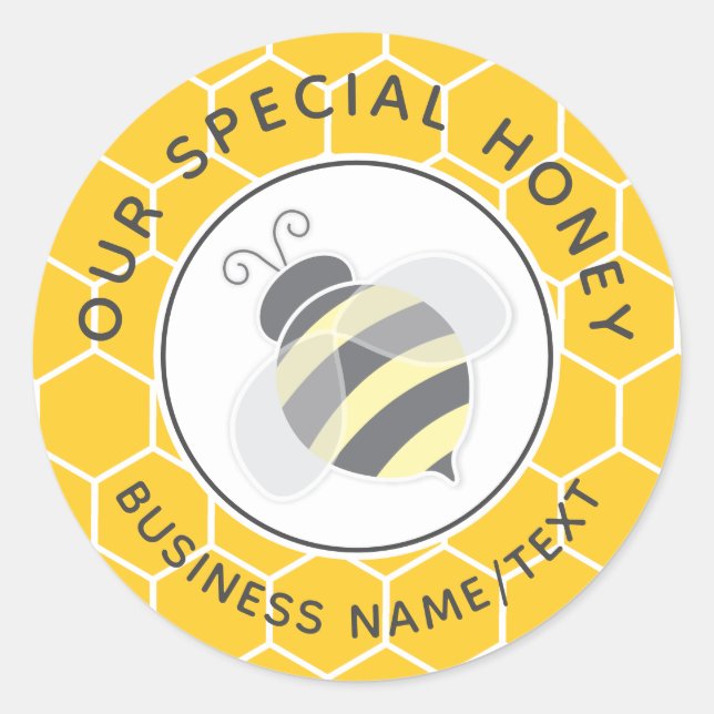 Sticker Rond Clas de Baby shower Eucalyptus aux abeilles mignon (Devant)