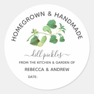 Sticker Rond Clas Papier Kraft Picket Picket Fabriqué à la main