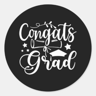 Sticker Rond Classe de 2022 Graduate Congrats the Grad