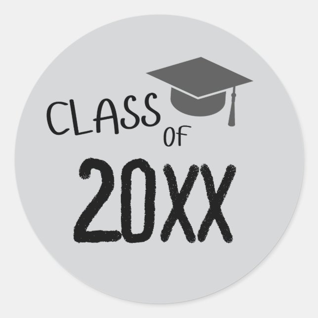 Sticker Rond Classe de 2025 Graduation (Devant)