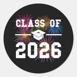 Sticker Rond Classe de 2026 Année de Terminale