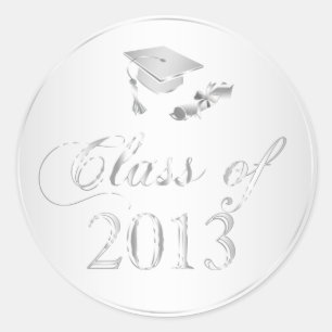 Sticker Rond Classe de Diplôme et Diplôme de Diplôme de 2013