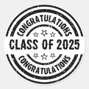 Sticker Rond Classe de félicitations de 20XX