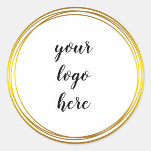 Sticker Rond Classe de logo personnalisé Parties scintillant de