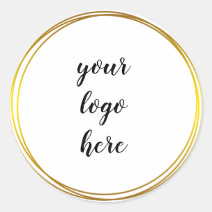 Sticker Rond Classe de logo personnalisé Parties scintillant de